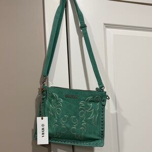Myra Bag Green Crossbody Bag